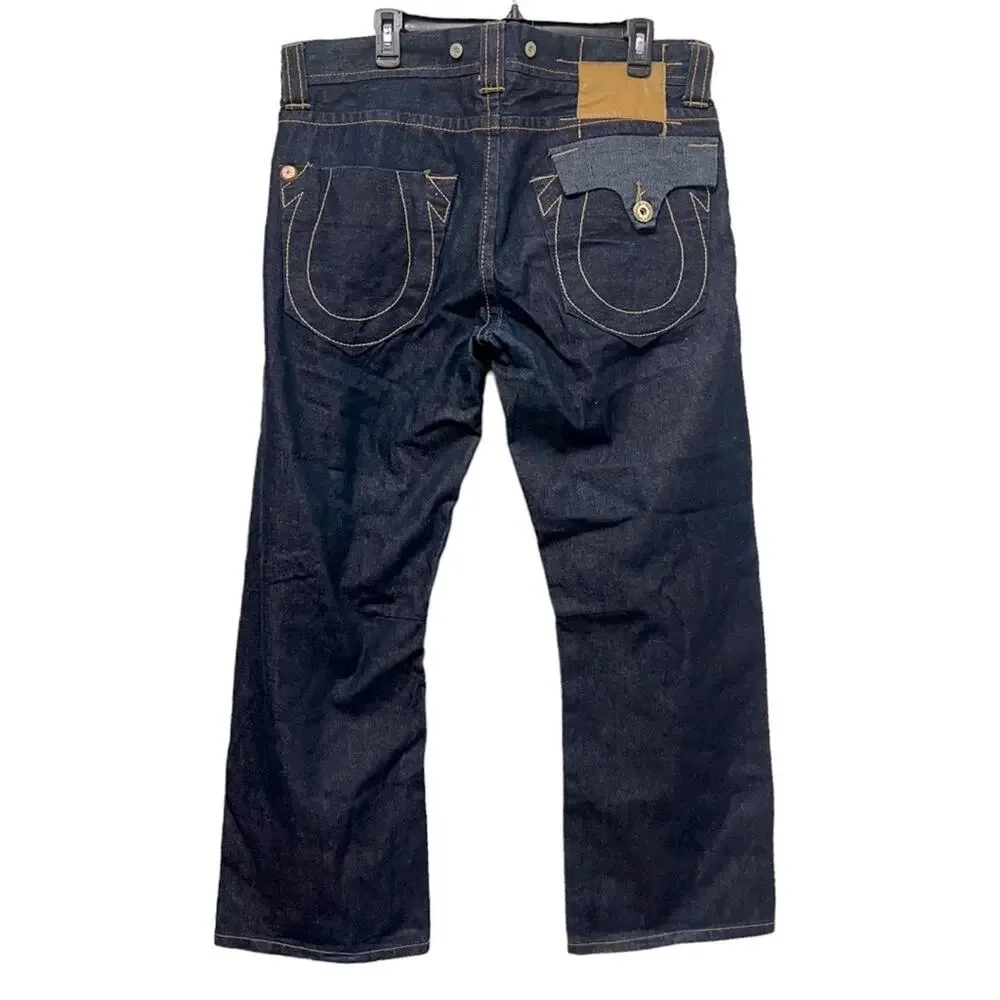 True Religion Limited Edition Button Fly Horseshoe Back Pockets Jean Men Size 36